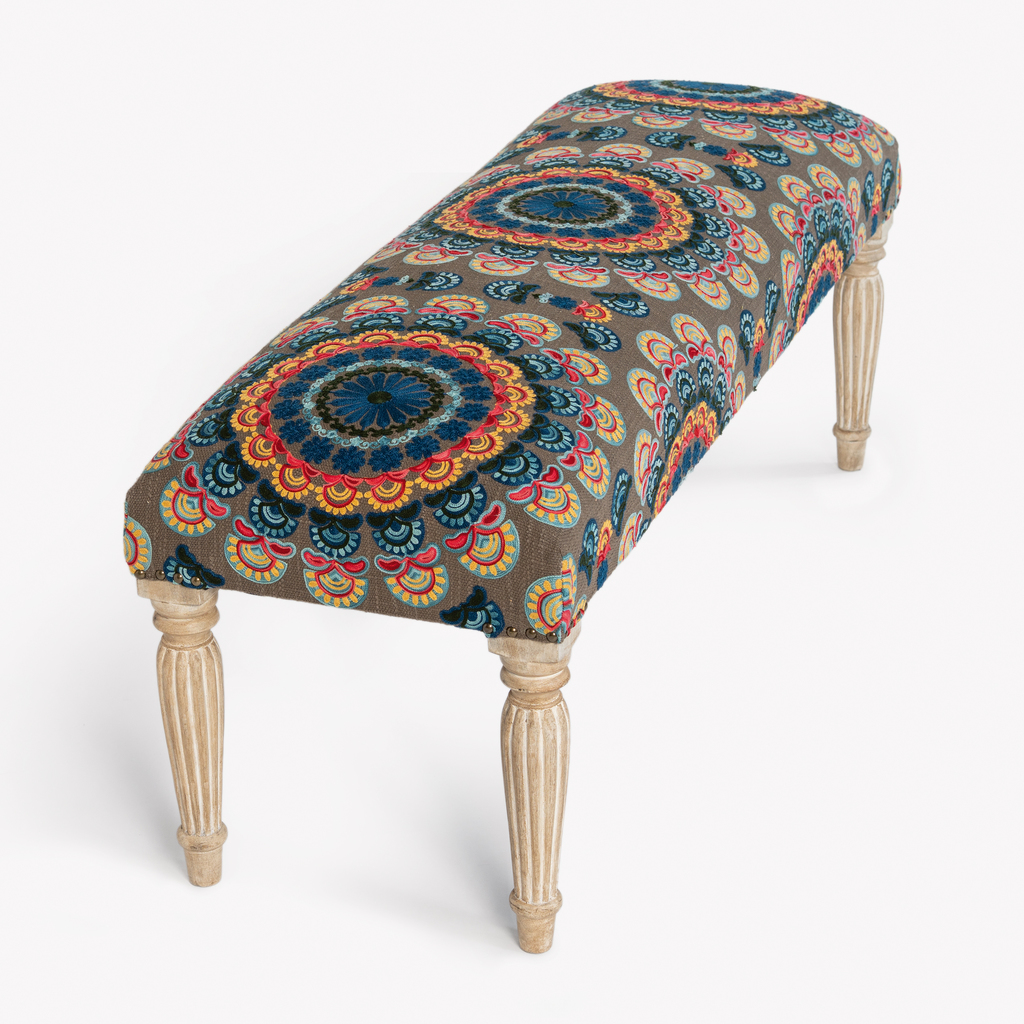 Sitzbank Footstool Suzani