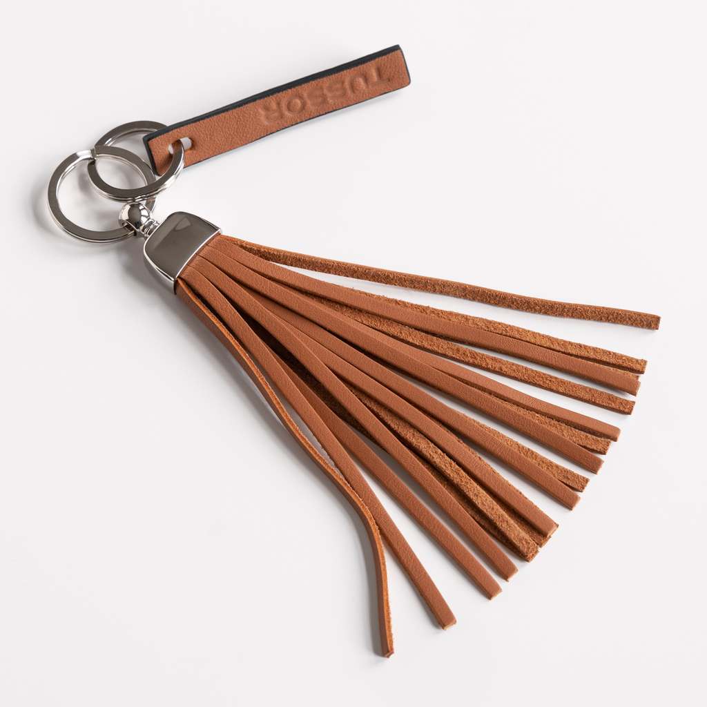 Tussor Schlüsselanhänger Tassel Cognac Tussor Schlüsselanhänger Tassel Cognac