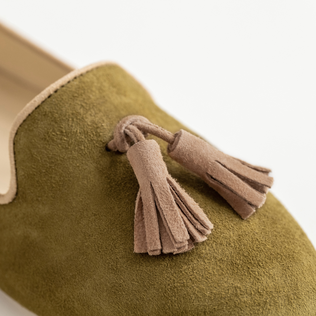 Belle Amie Tassel Loafer Damen Khaki Gr. 40 - 2 Belle Amie Tassel Loafer Damen Khaki Gr. 40 - 2