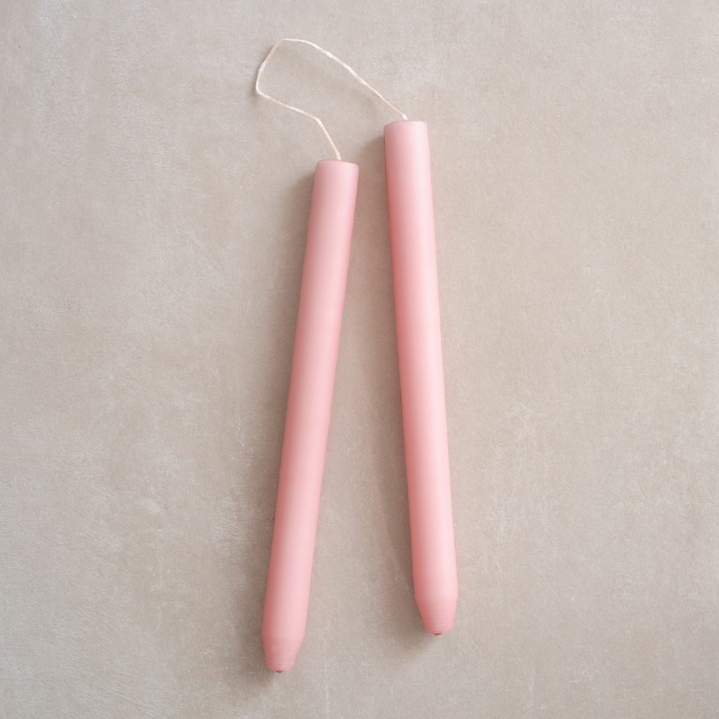 4 Ester & Erik zylindrische Kerzen Pale Pink