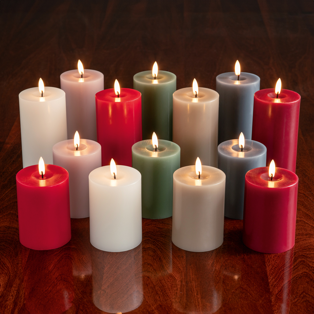 Ester & Erik LED Stumpenkerze Ivory 10 cm - 3 Ester & Erik LED Stumpenkerze Ivory 10 cm - 3