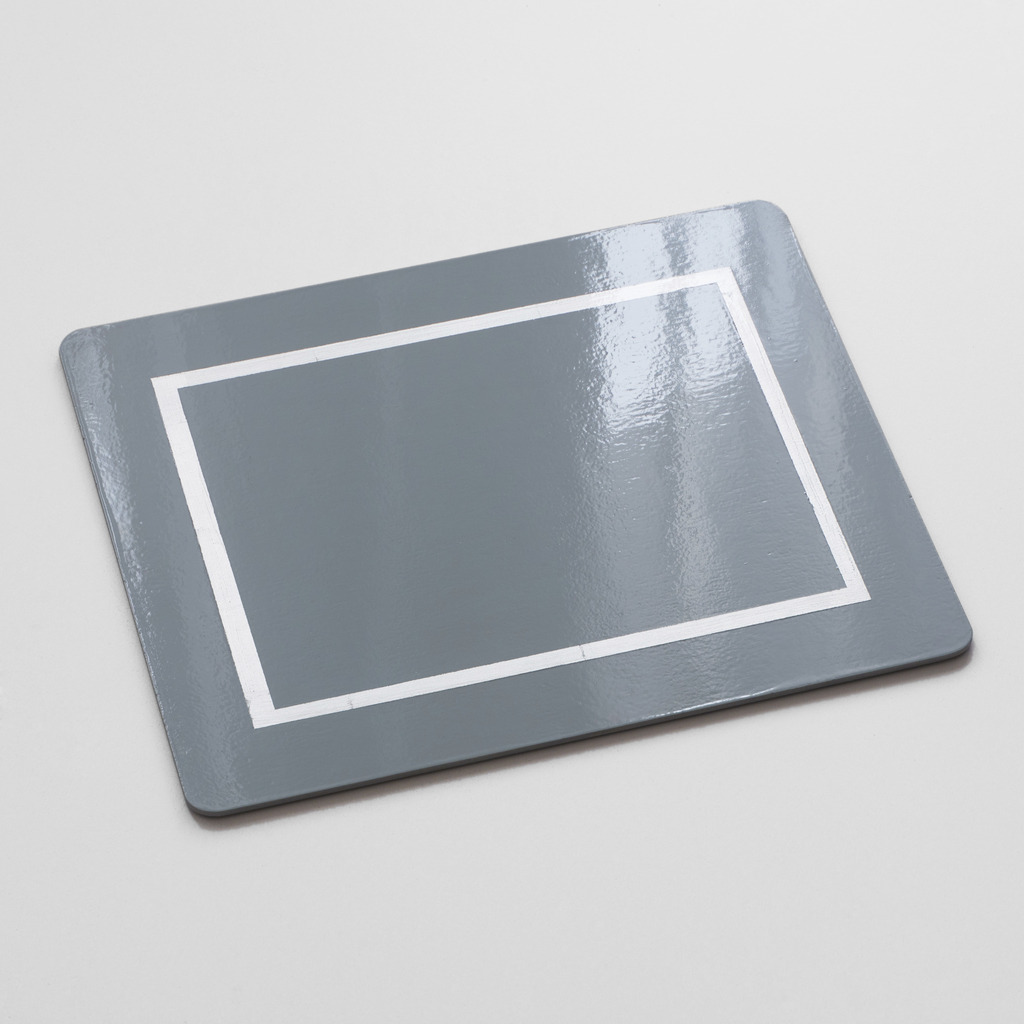 4 Tischsets 45 x 35 cm Grey/Silver