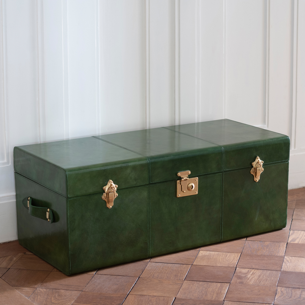 Ledertruhe Posh Braun - 5