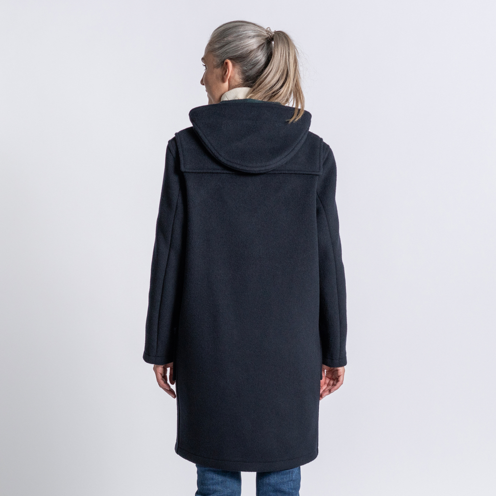 Gloverall Dufflecoat Damen Navy / Blackwatch Tartan S - 4 Gloverall Dufflecoat Damen Navy / Blackwatch Tartan S - 4