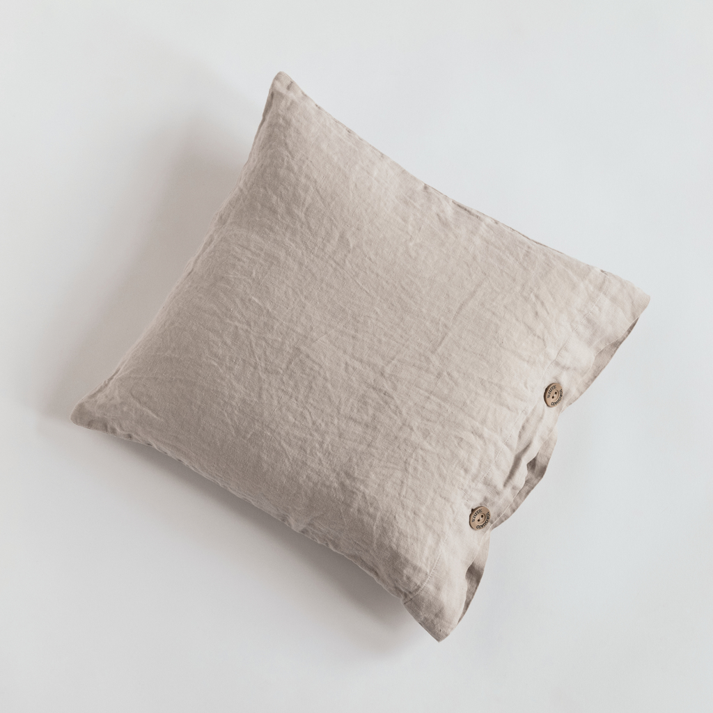 Leinenbettwäsche Stonewashed Louredo Beige 40 x40 cm Leinenbettwäsche Stonewashed Louredo Beige 40 x40 cm