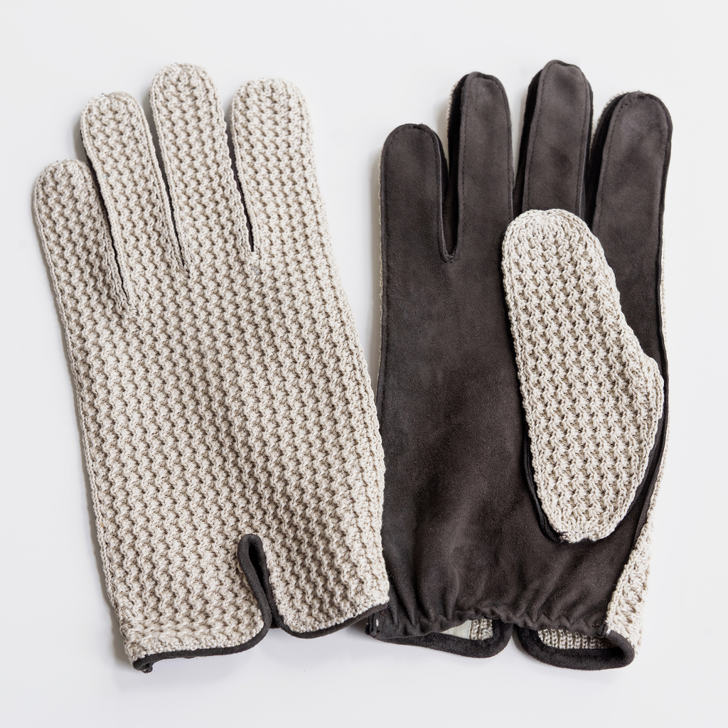 Sommerhandschuhe aus Rentierwildleder für Herren Gr. 7,5 Sommerhandschuhe aus Rentierwildleder für Herren Gr. 7,5