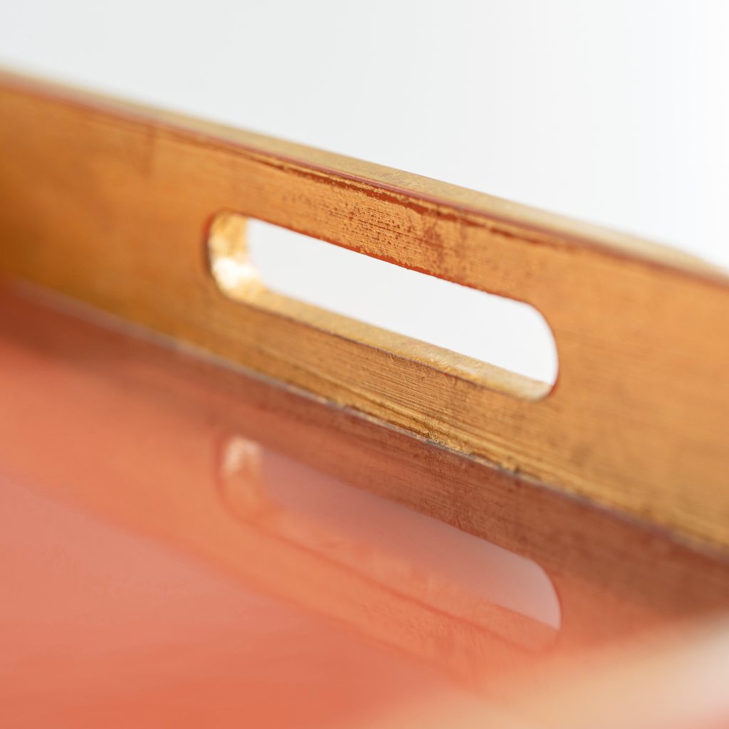 Lacktablett Shimura Lachsrot - 4 Lacktablett Shimura Lachsrot - 4