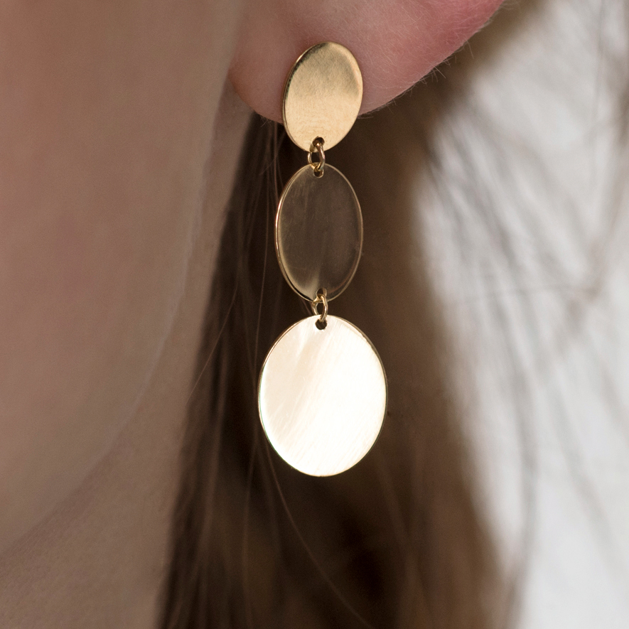 Marjana von Berlepsch Ohrringe Aziza Silber vergoldet - 5 Marjana von Berlepsch Ohrringe Aziza Silber vergoldet - 5