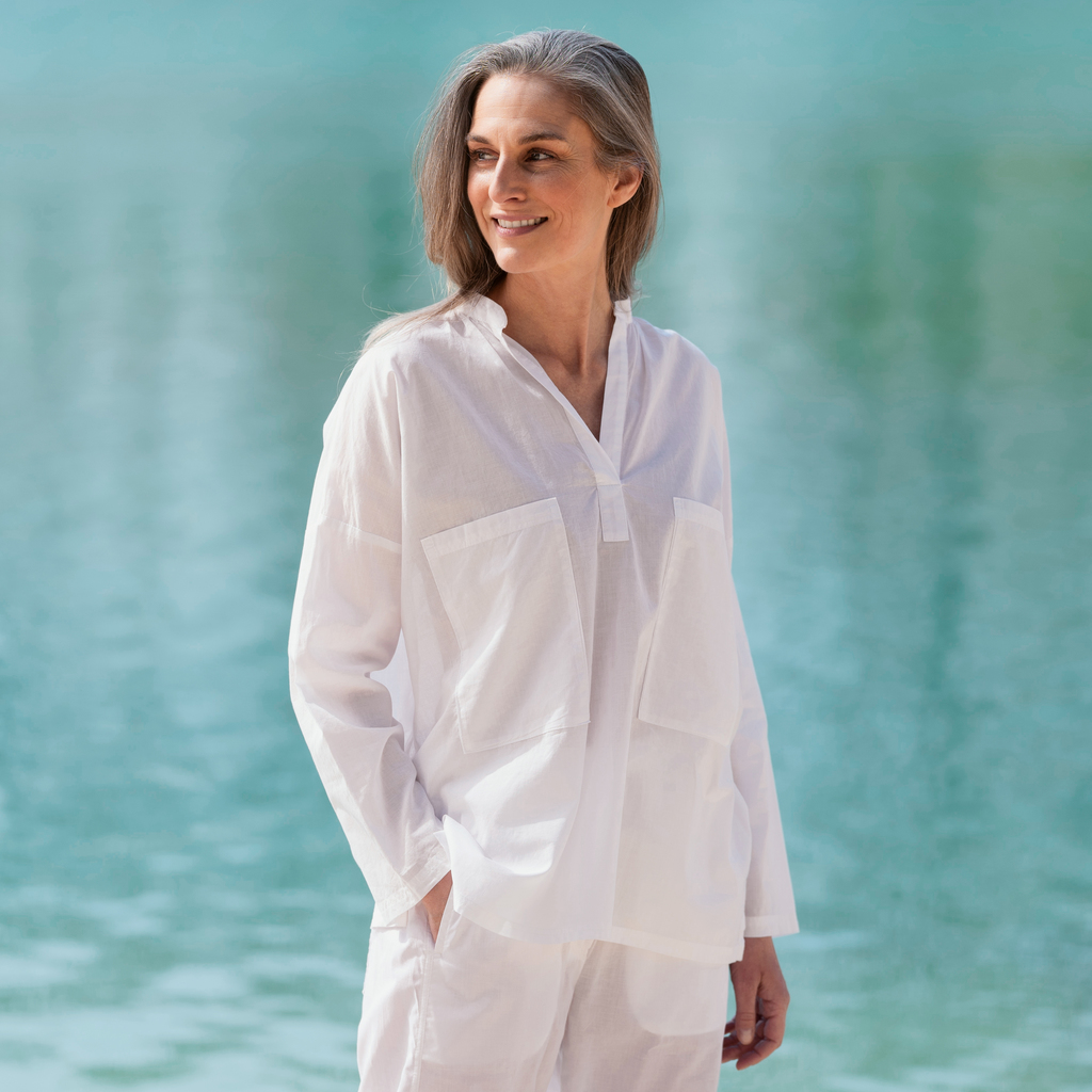 Sunday in Bed X Torquato Bluse Free Weiß S Sunday in Bed X Torquato Bluse Free Weiß S