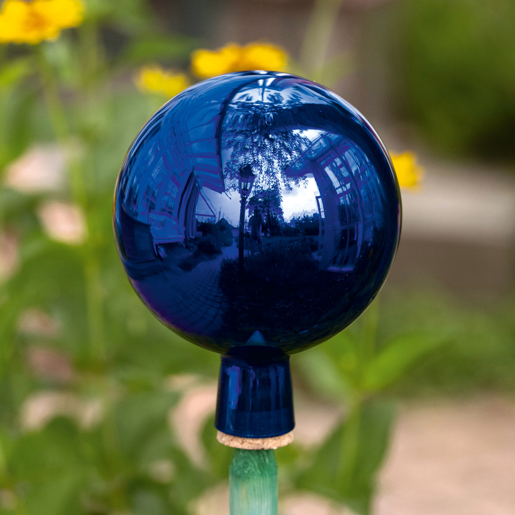 Lauscha Rosenkugel Blau Lauscha Rosenkugel Blau