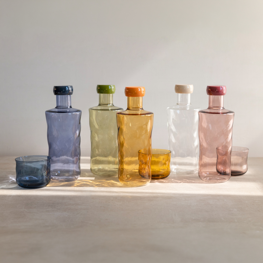 Wasserflasche Paveau Swirl Blau