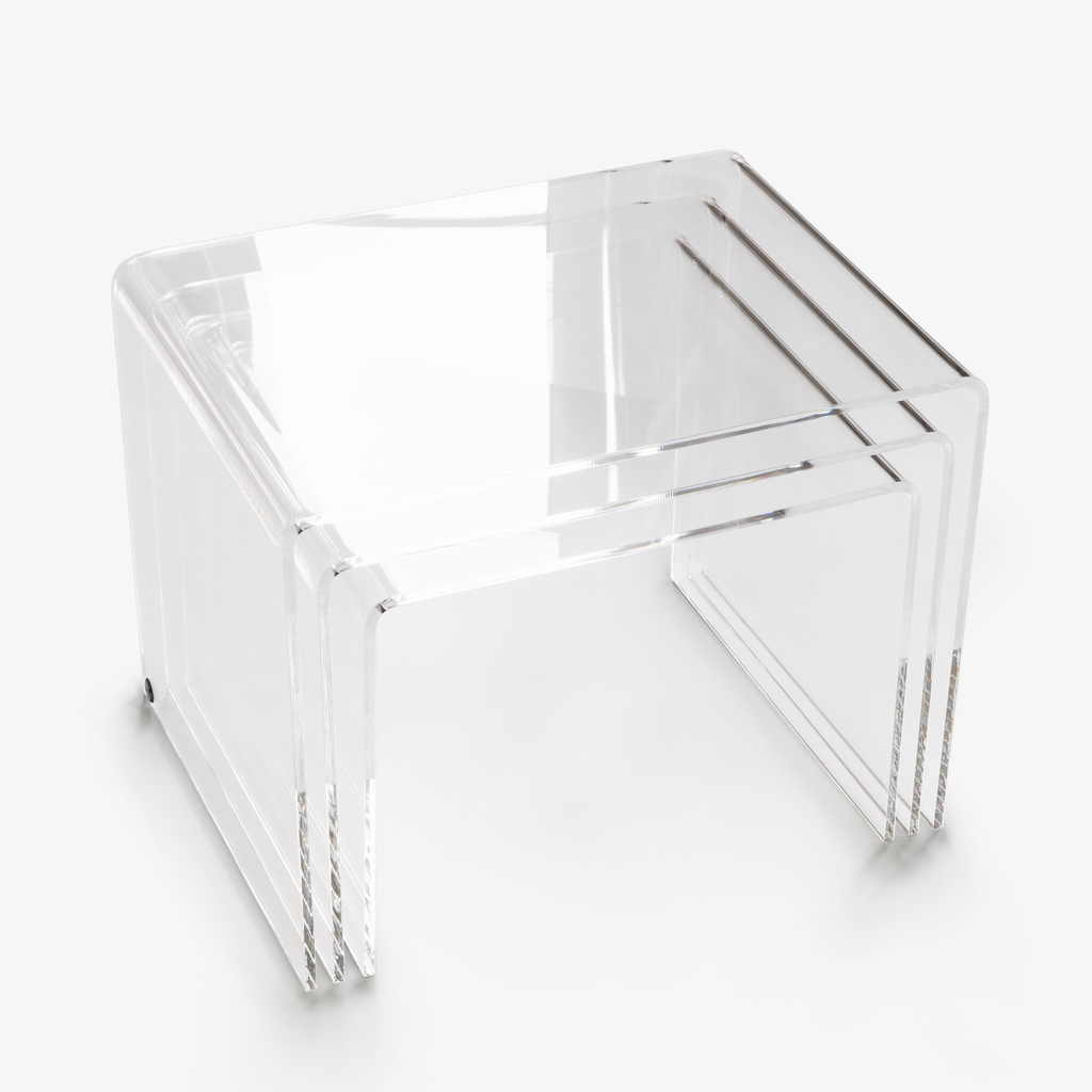 Acryl-Beistelltische 3er-Set Klar - 4 Acryl-Beistelltische 3er-Set Klar - 4