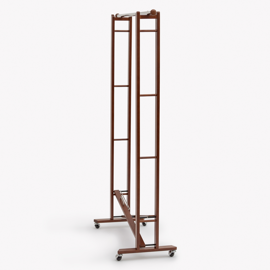 Mobiler Garderobenständer Västergard Braun gebeizt - 5