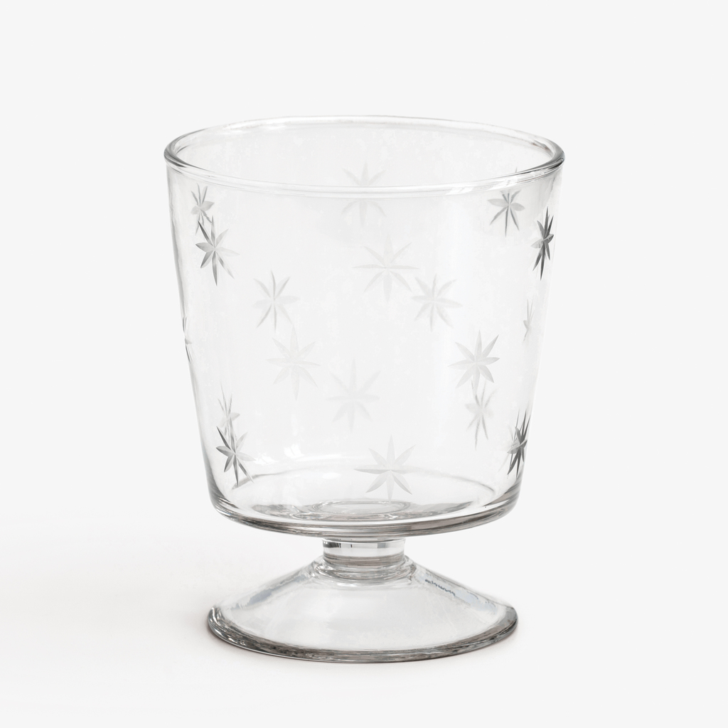 Großes Windlicht mit Sternen