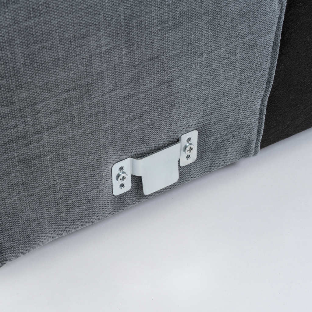 Modulares Sofa Estrade 4-Sitzer Kieselgrau
