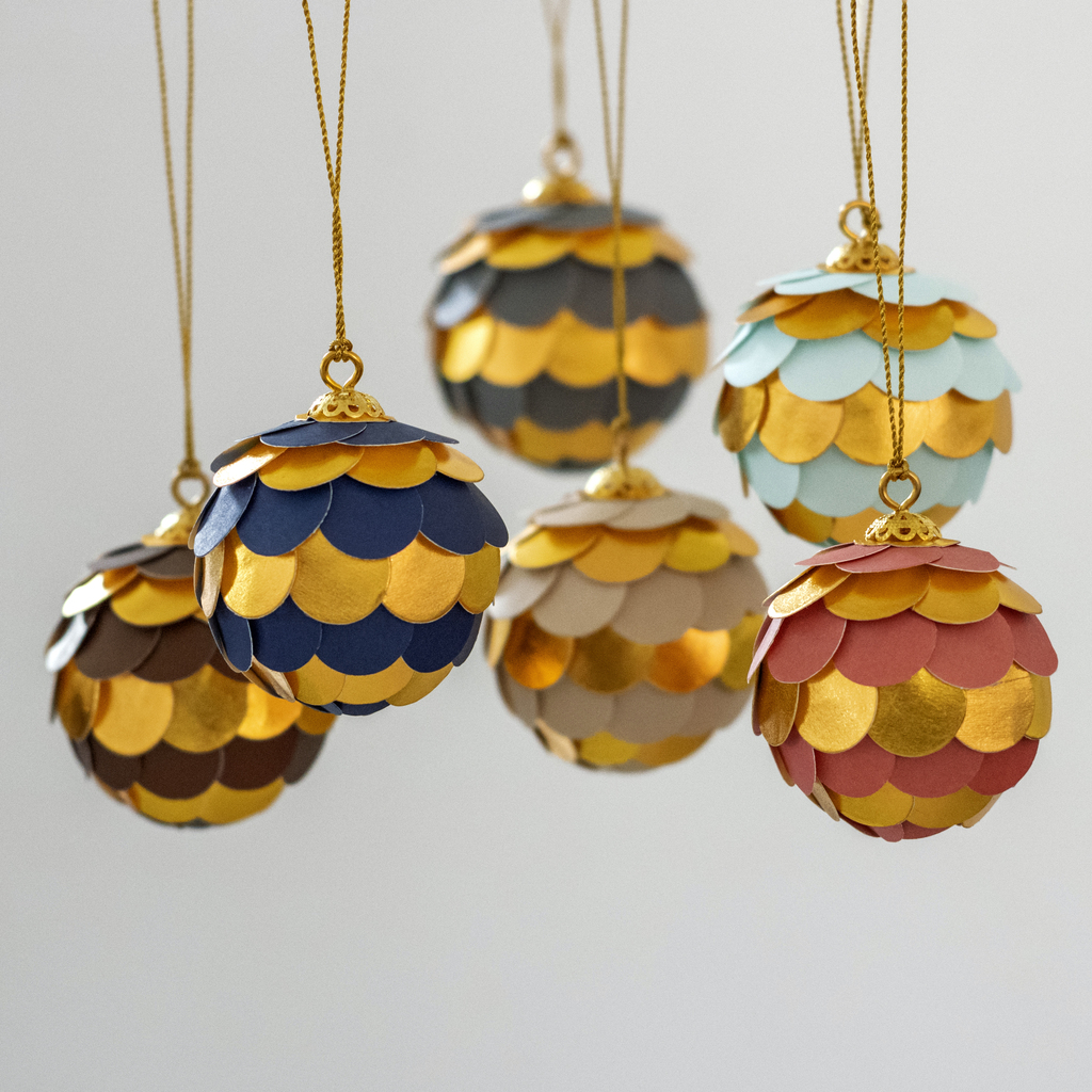 Weihnachtsbaumschmuck Millefeuille (6 Kugeln) Weihnachtsbaumschmuck Millefeuille (6 Kugeln)