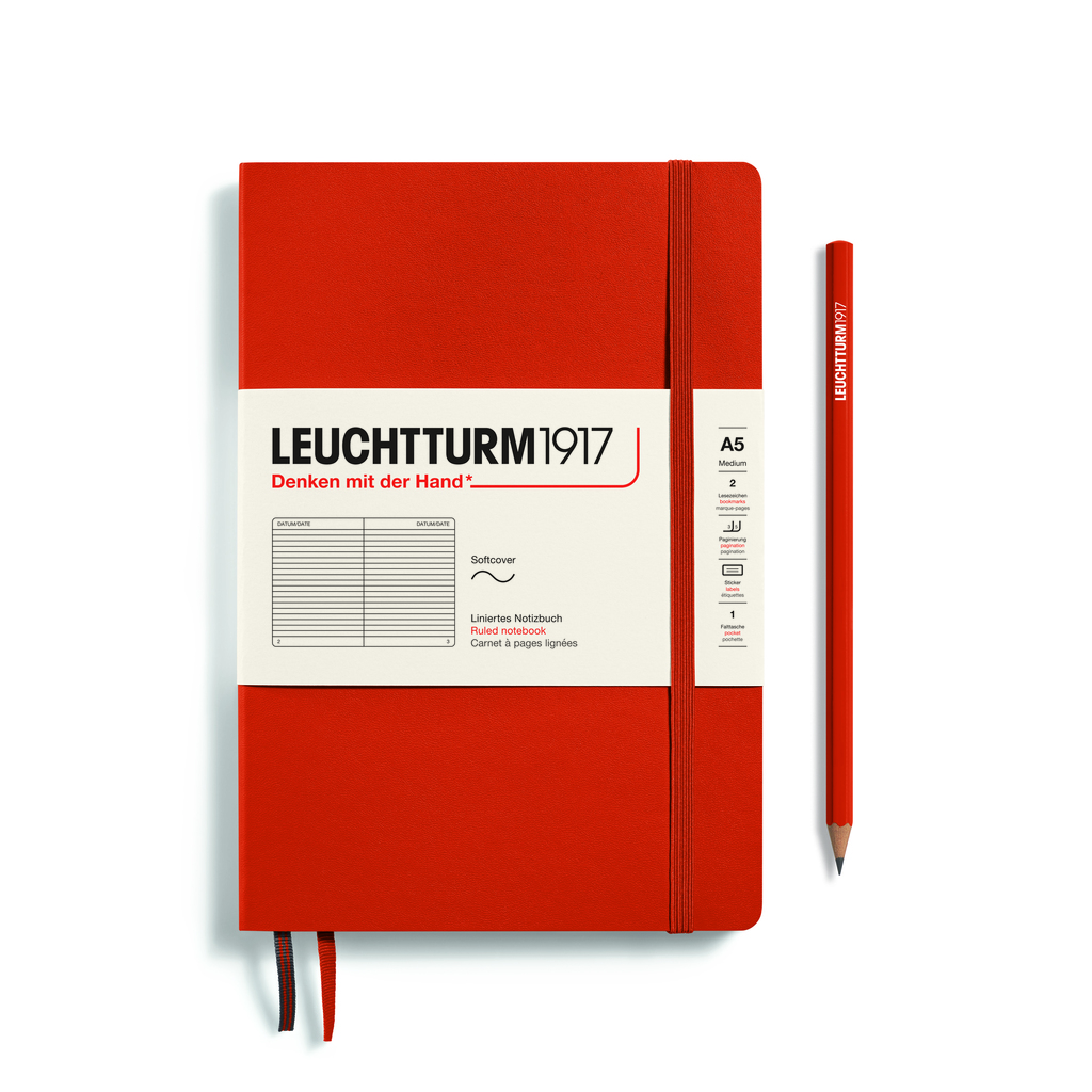 Leuchtturm1917 Notizbuch A5 liniert Fox Red Leuchtturm1917 Notizbuch A5 liniert Fox Red
