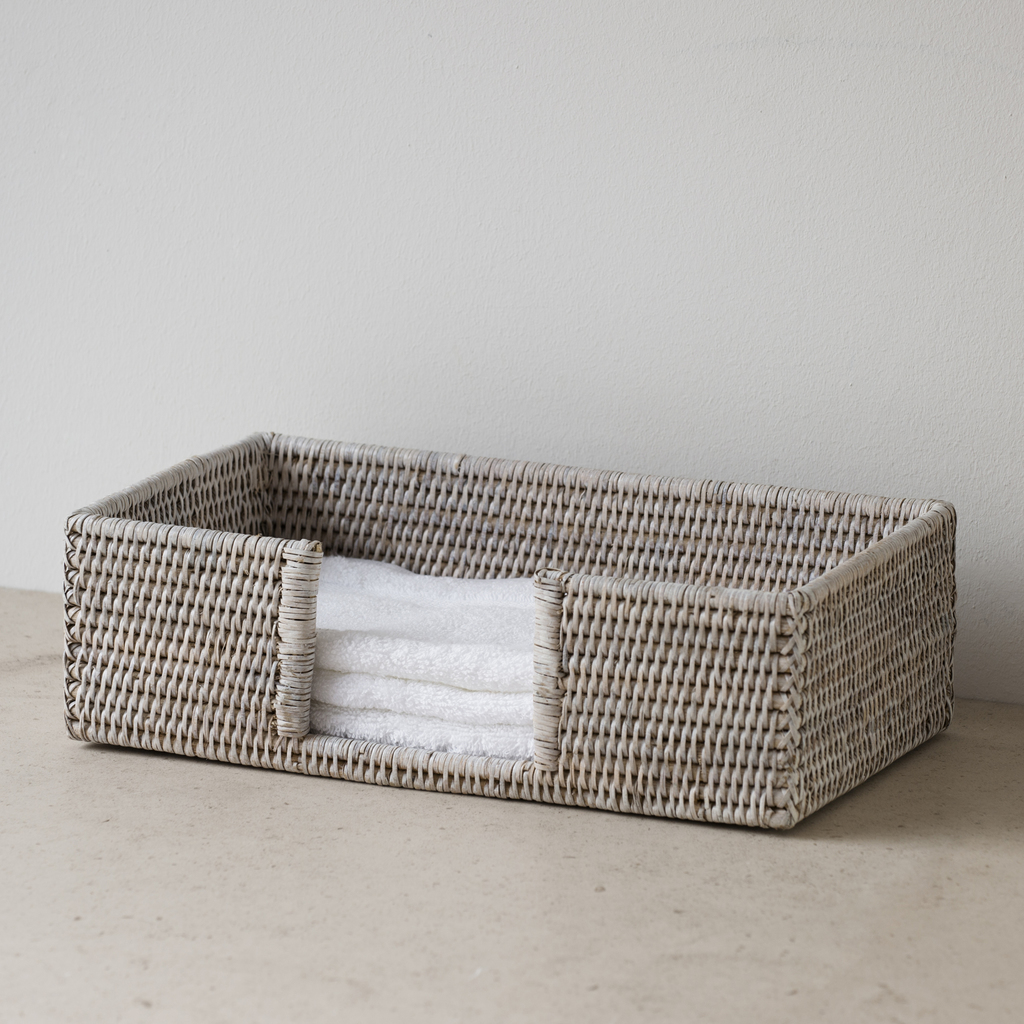 Gästehandtuchbox Rattangeflecht Gästehandtuchbox Rattangeflecht
