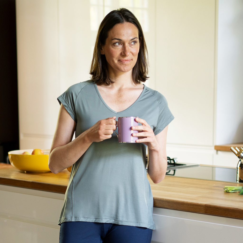 Dagsmejan Damen Stay Cool T-Shirt Sage Gr. L Dagsmejan Damen Stay Cool T-Shirt Sage Gr. L