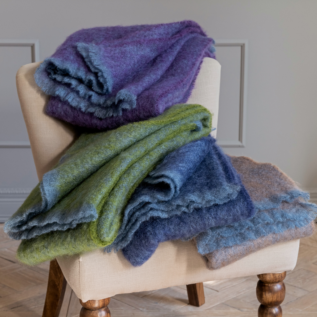 Cushendale: Mohair-Plaid aus Irland Cocoa - 4