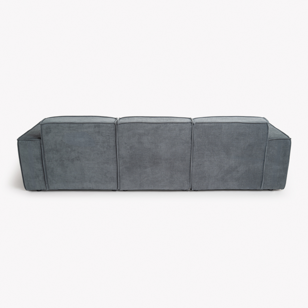 Modulares Sofa Estrade 4-Sitzer Kieselgrau