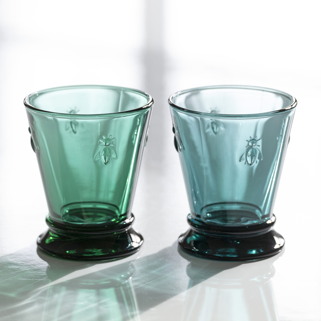 La Rochère Trinkgläser mit Biene Smaragdgrün 6er-Set - 2 La Rochère Trinkgläser mit Biene Smaragdgrün 6er-Set - 2