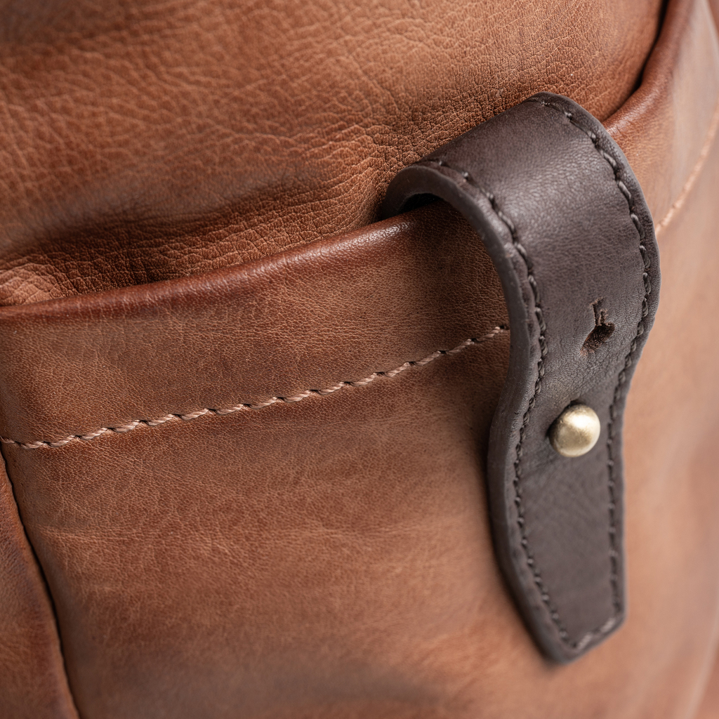Leder Rolltop Rucksack Vicenza