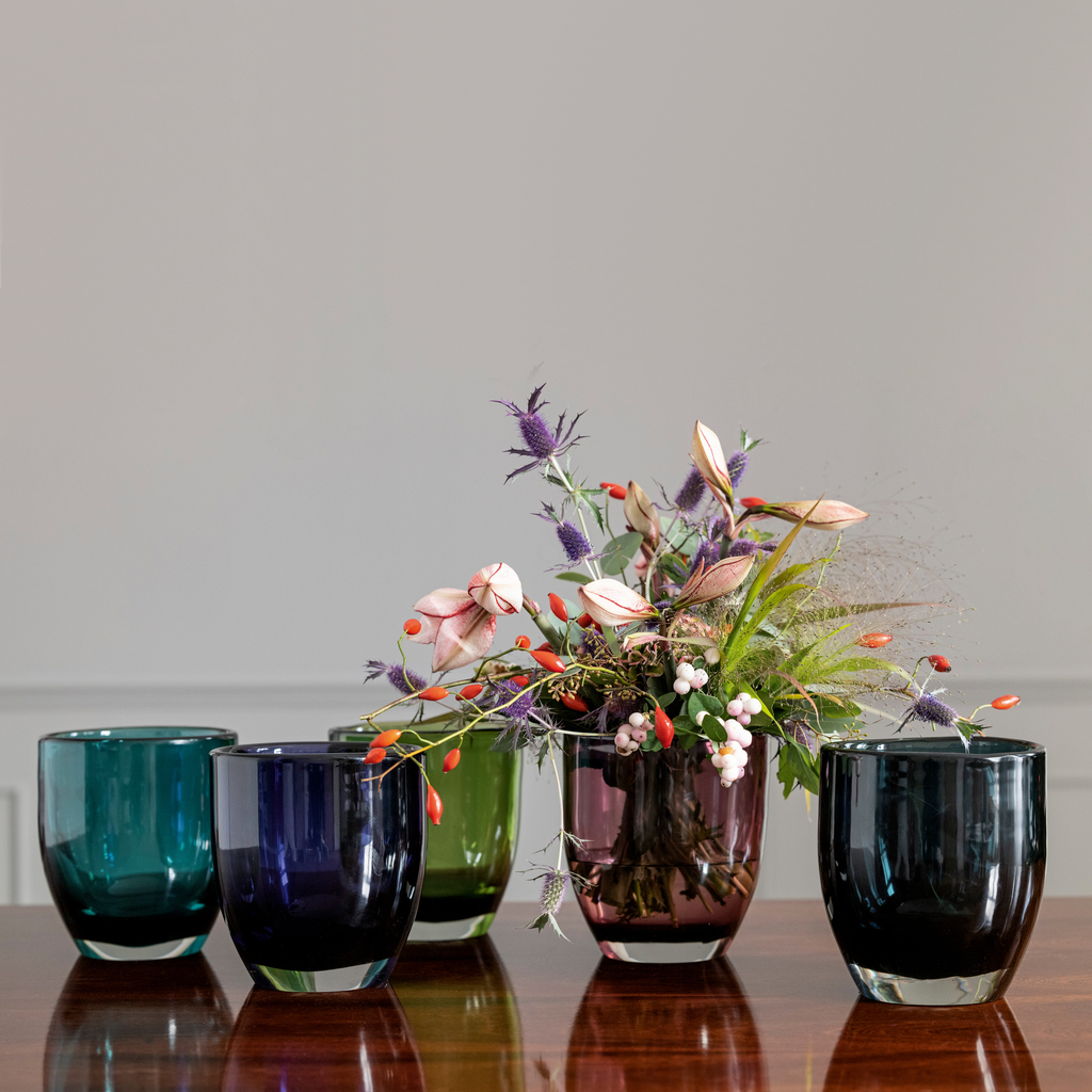 Vase Custodia dunkelblau - 3