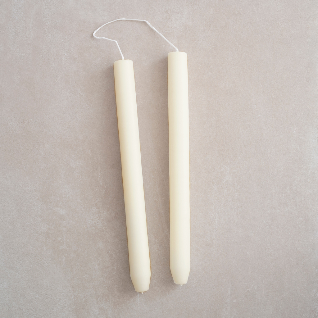 Ester & Erik zylindrische Kerzen Offwhite 4er-Set