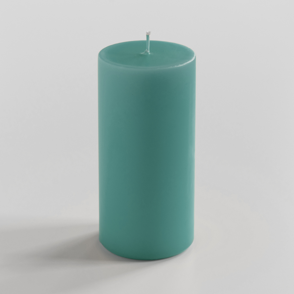 Ester & Erik Stumpenkerze 15 cm Ø 7 cm Dark Turquoise Green Ester & Erik Stumpenkerze 15 cm Ø 7 cm Dark Turquoise Green