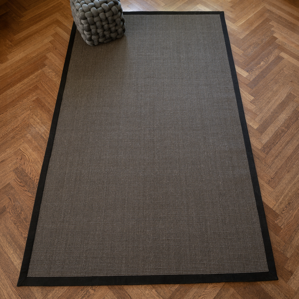 Sisalteppich Bouclé Anthrazit 240 x 300 cm