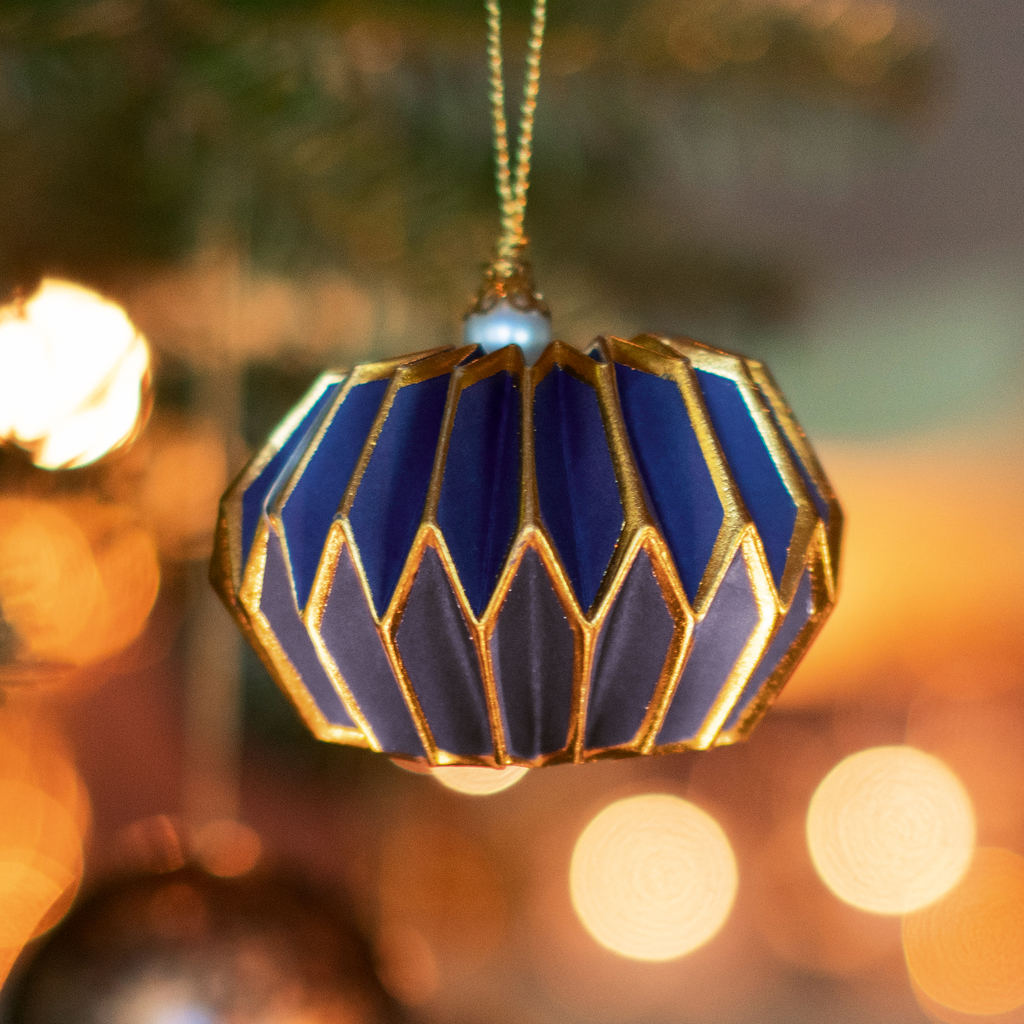 Weihnachtsbaumschmuck Lampeeon Blau 6 Stück - 3