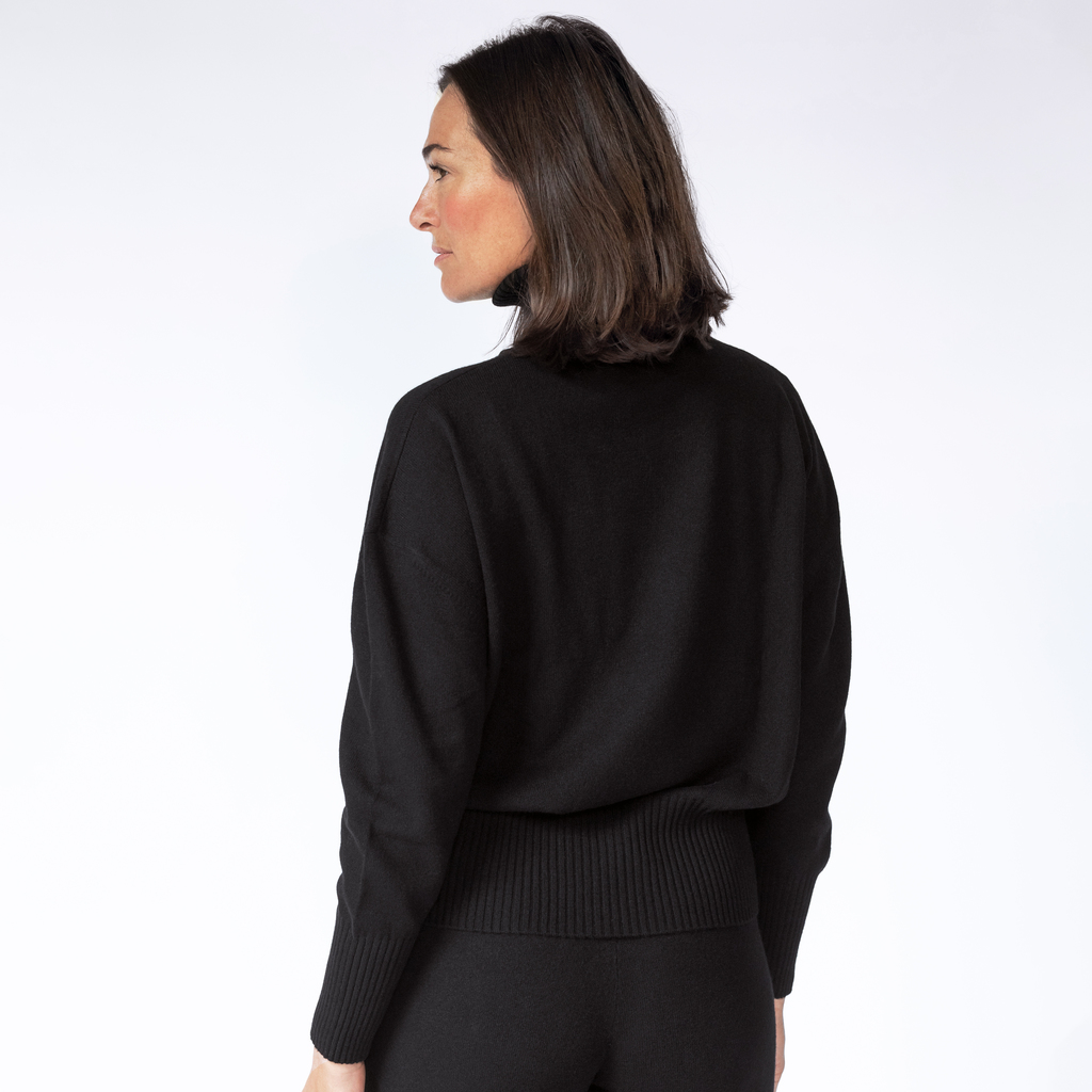 Sunday in Bed X Torquato Kaschmir-Pullover Diane Schwarz M - 3