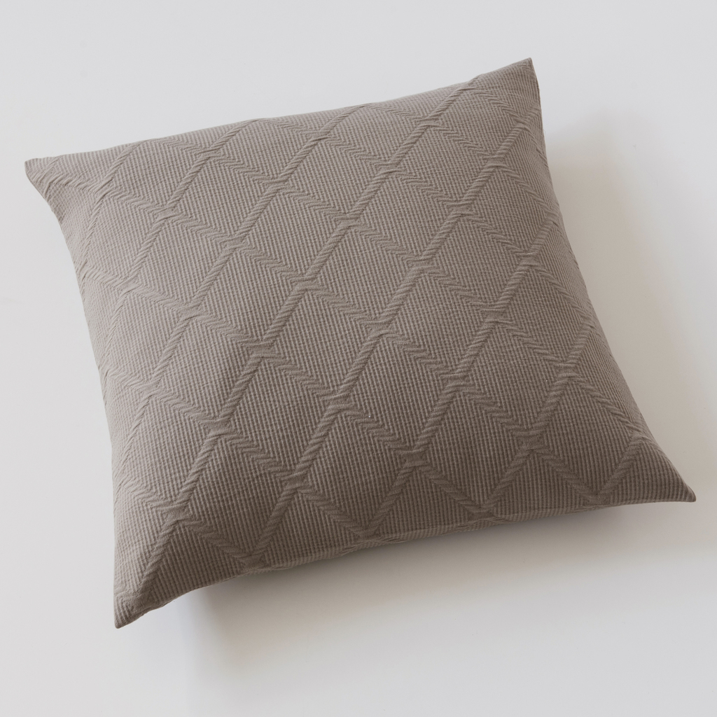 Kissenbezug Rauten 50 x 50 cm Taupe Kissenbezug Rauten 50 x 50 cm Taupe
