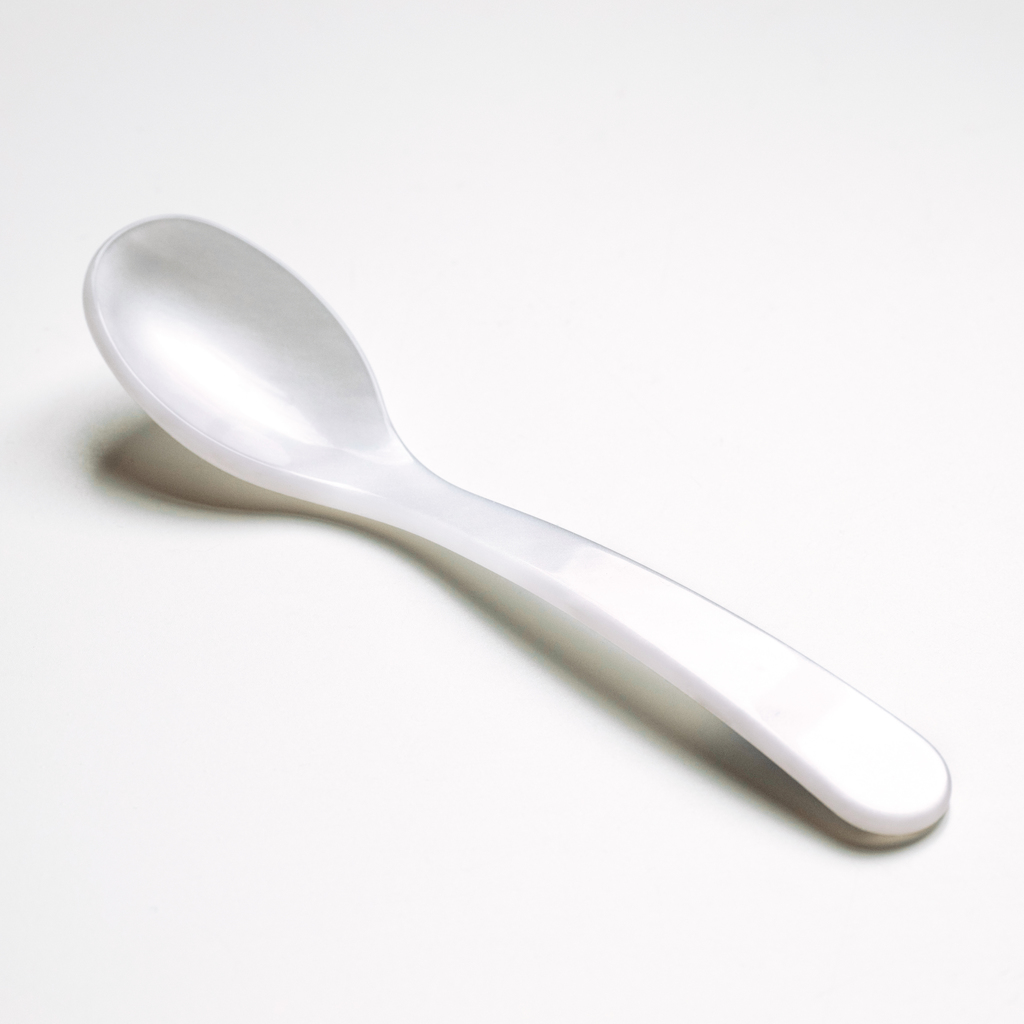 Acryl-Eierlöffel Weiß Acryl-Eierlöffel Weiß