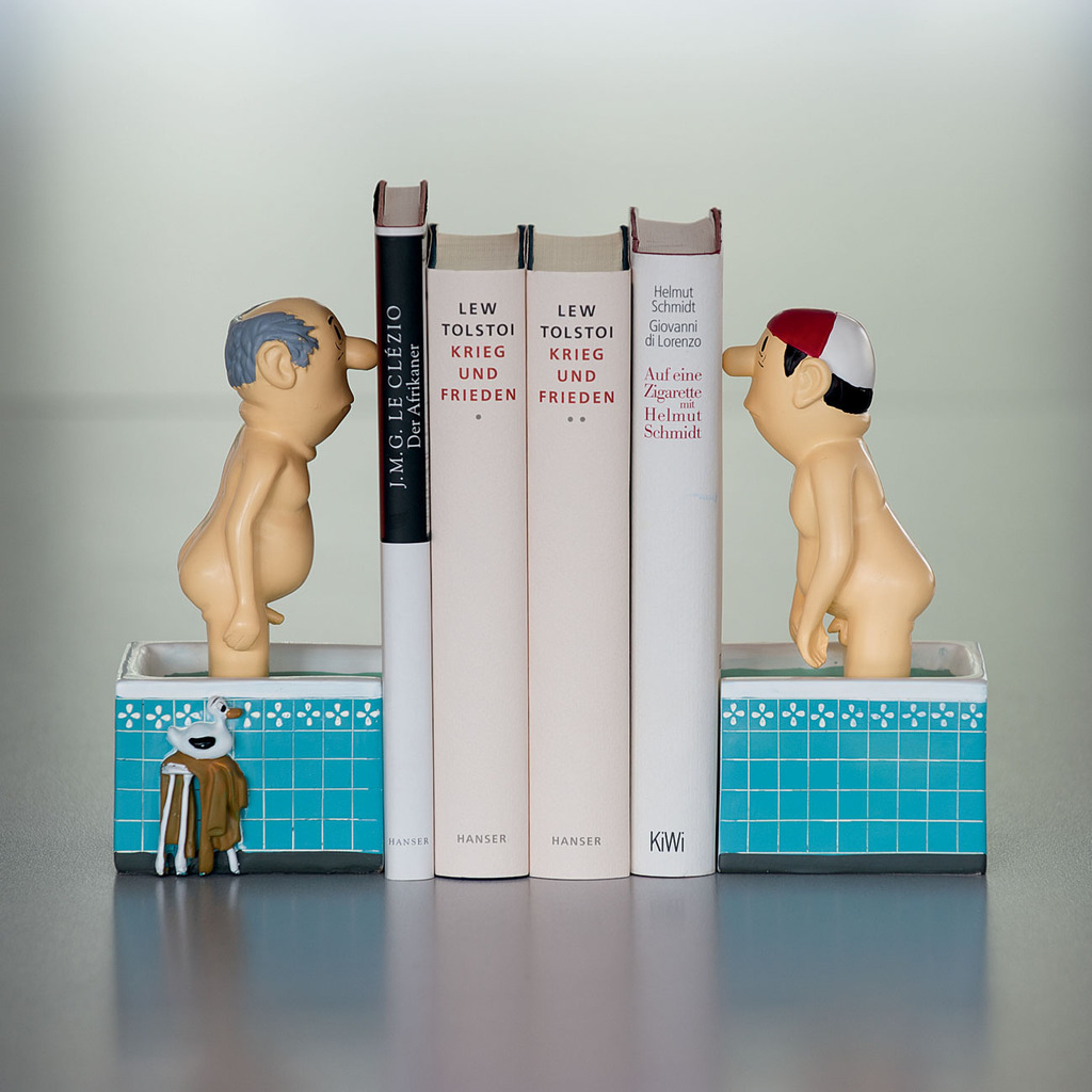 Buchstützen "Herren im Bad" Buchstützen "Herren im Bad"
