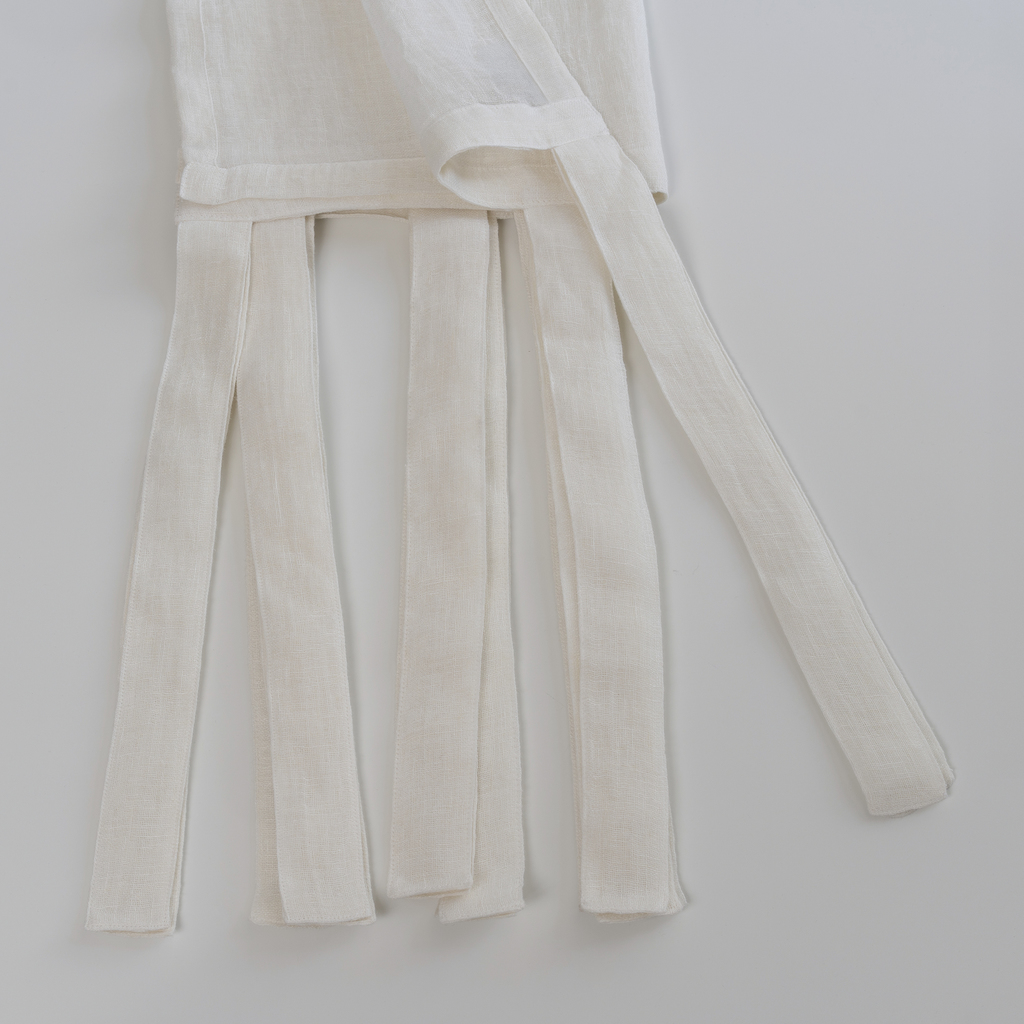 Leinenvorhang, Transparent, Offwhite 140 x 240 cm