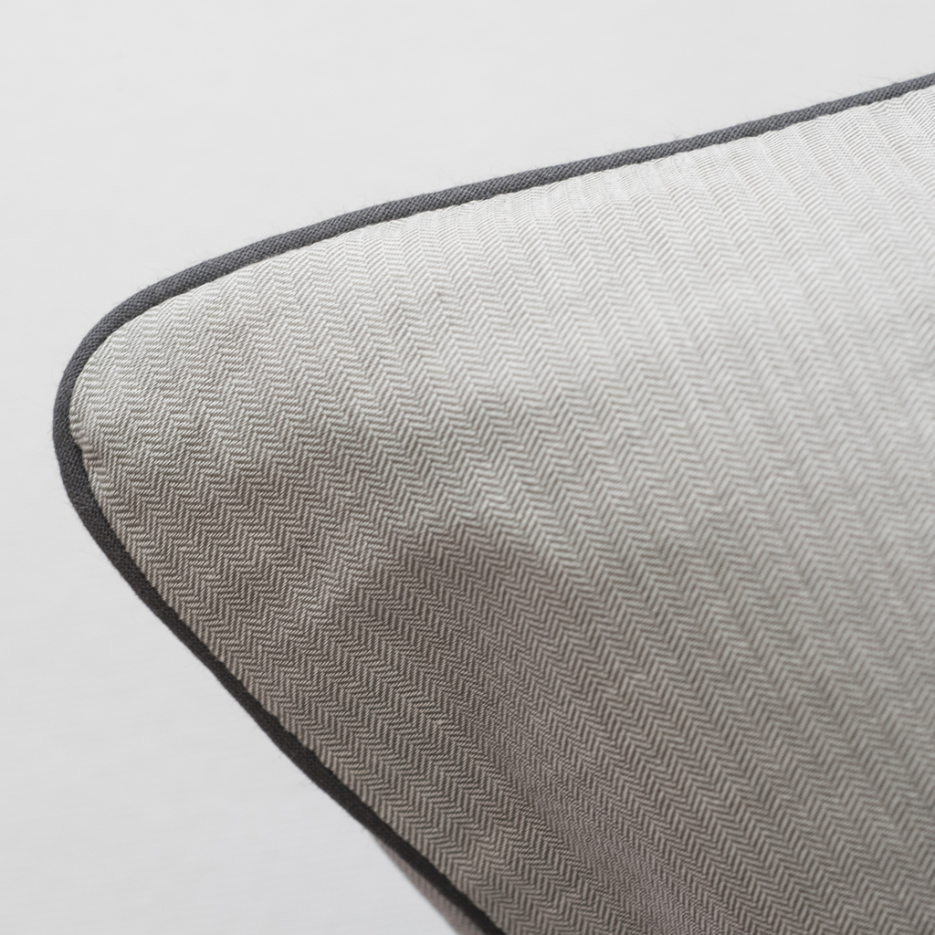 Bettbezug Herringbone Rot mit Paspel 155 x 220 cm - 5