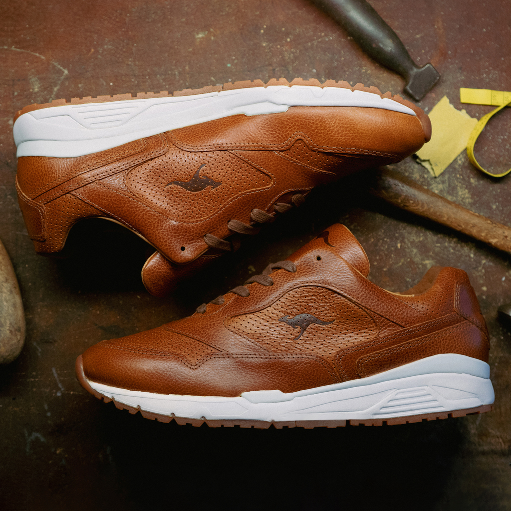 KangaROOS Leder-Sneaker Voltera Ultimate Cognac Gr. 43 - 2