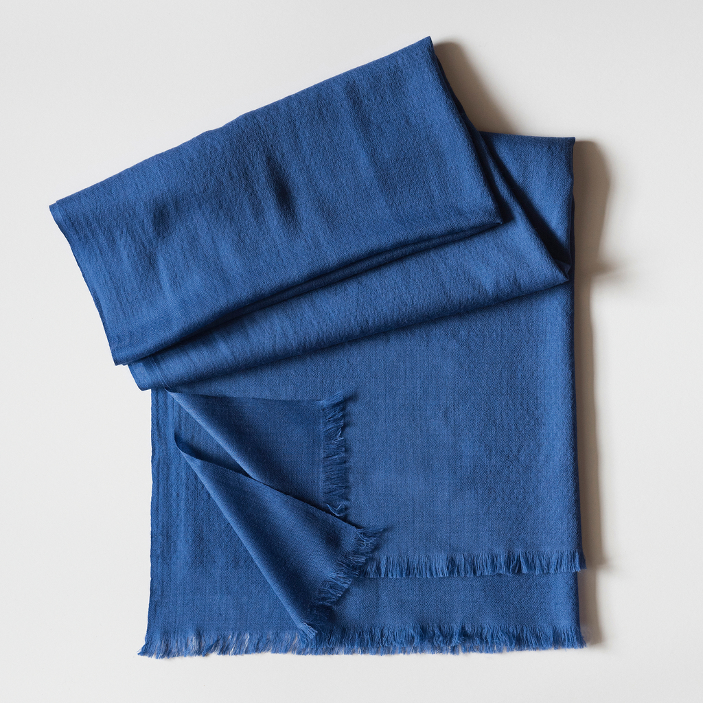 Kashmir Loom Wollschal Indigo Kashmir Loom Wollschal Indigo