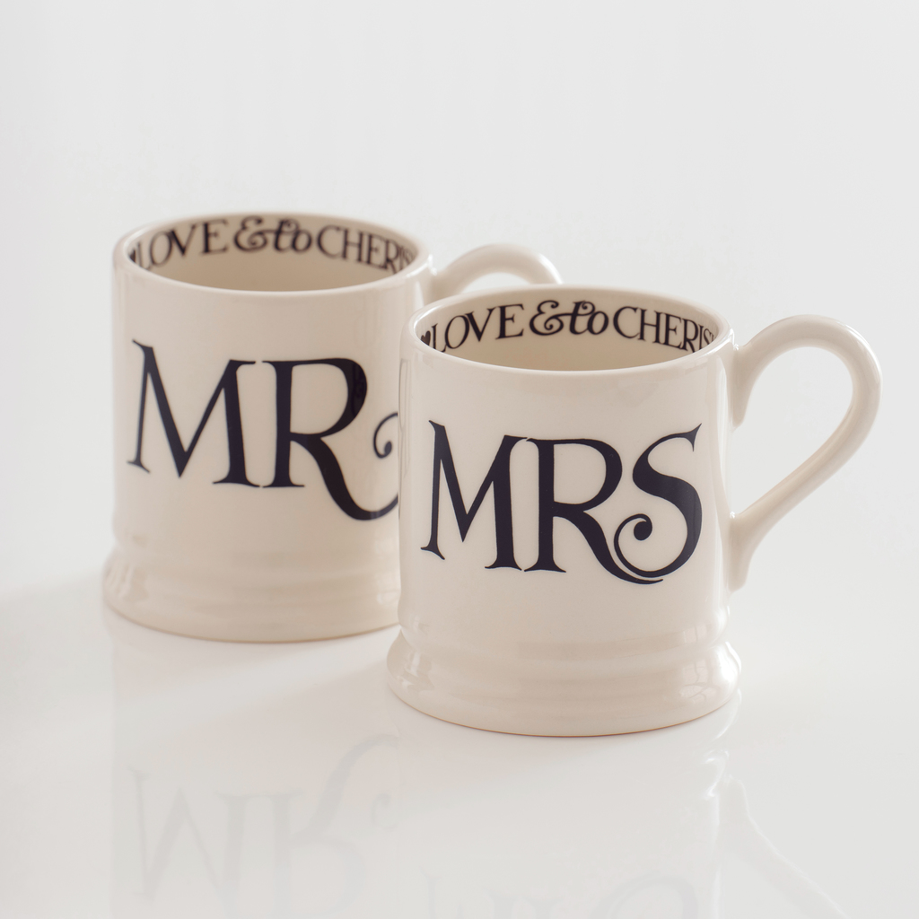Emma Bridgewater Mugs Mr & Mrs 2er-Set Emma Bridgewater Mugs Mr & Mrs 2er-Set