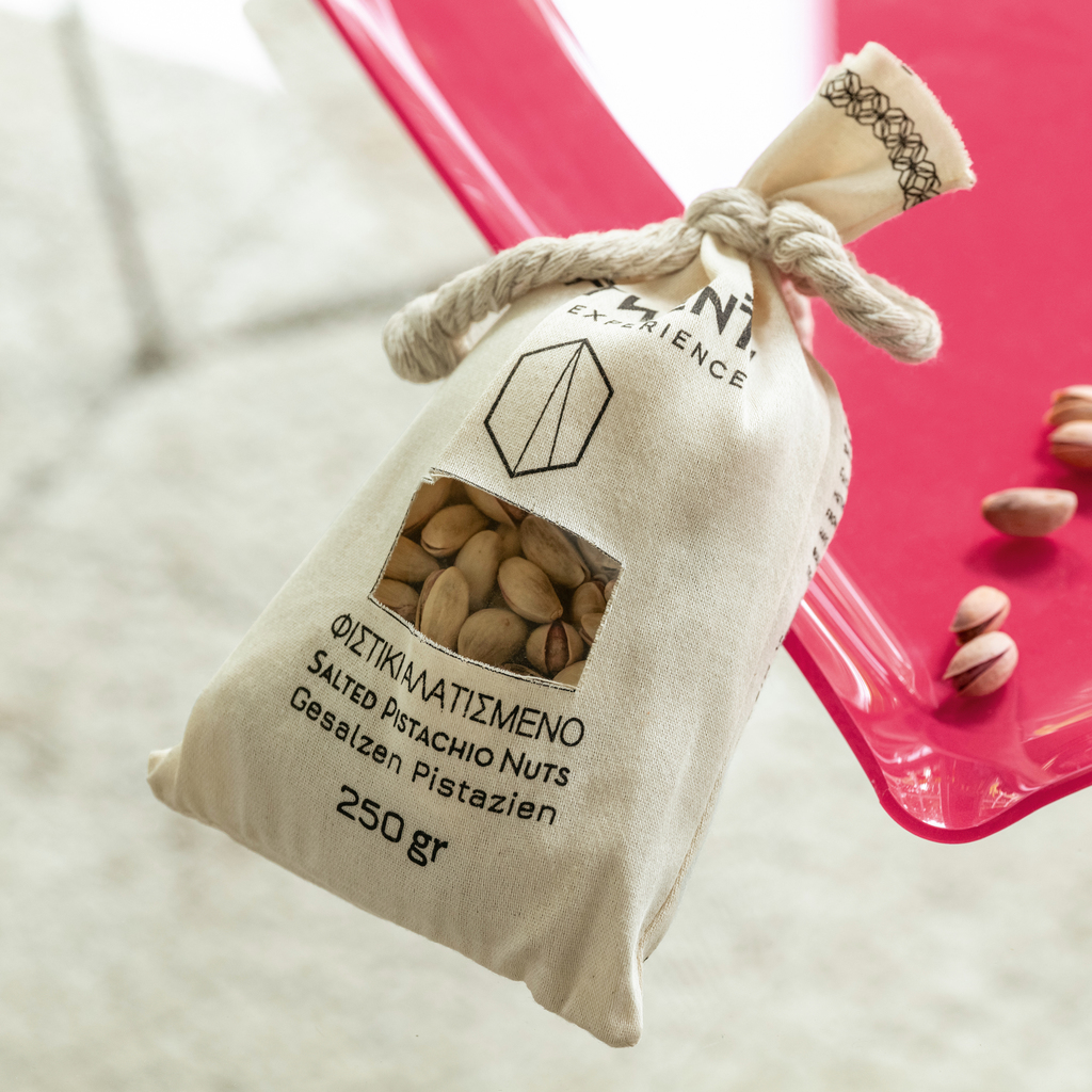 Griechische Pistazien im Leinensäckchen - 4 Griechische Pistazien im Leinensäckchen - 4