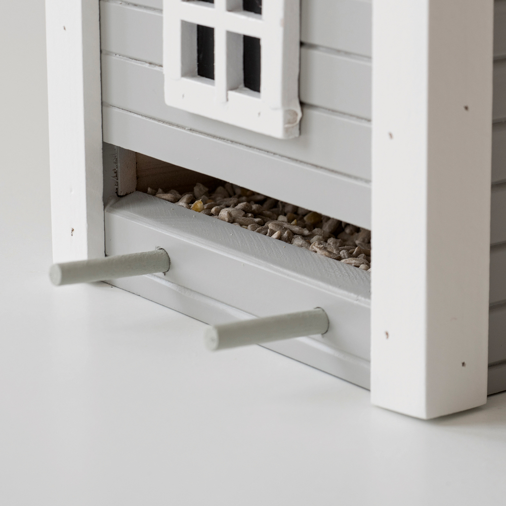 Vogelhäuschen Graues Haus - 5