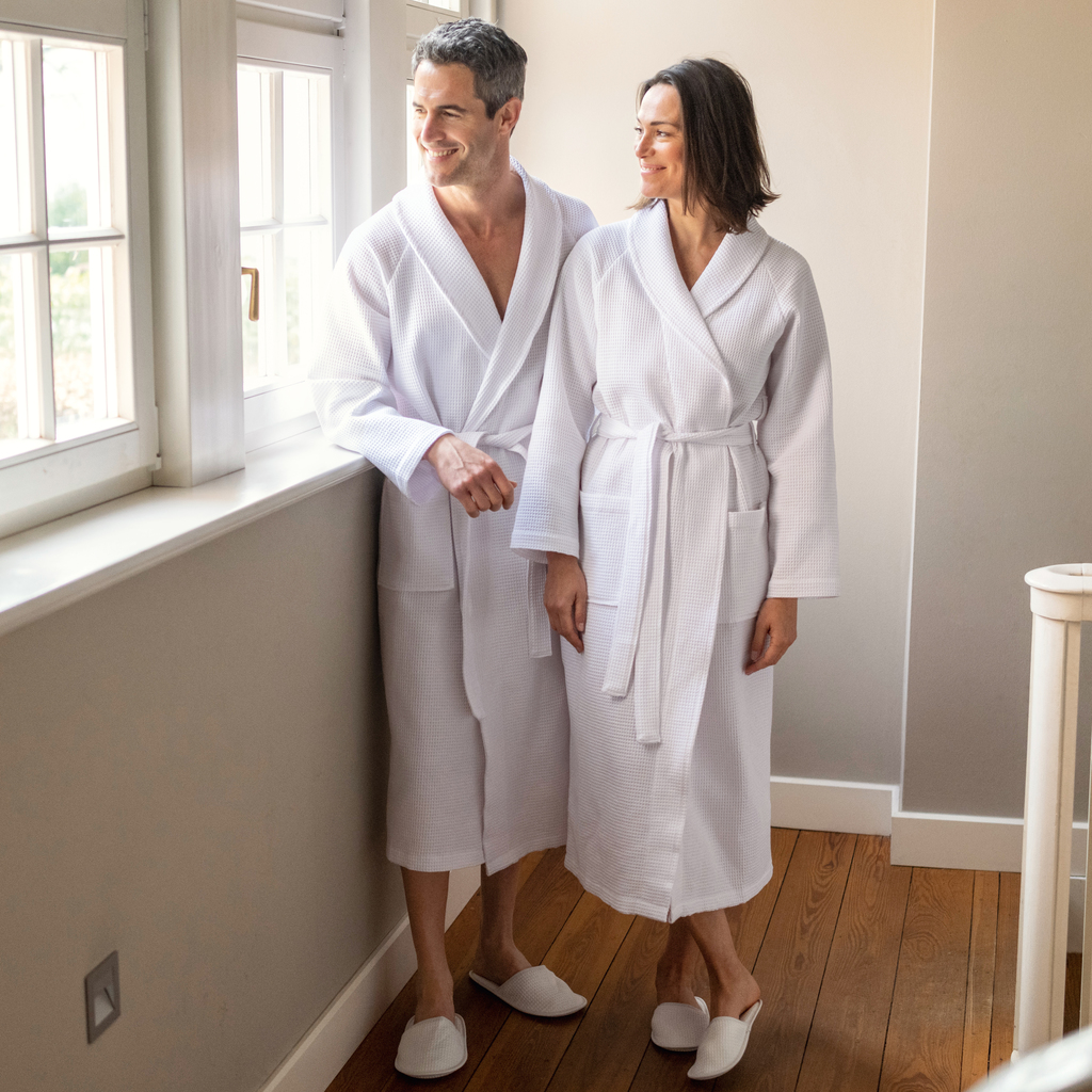 Waffelpiqué Bademantel Gr. XL Waffelpiqué Bademantel Gr. XL