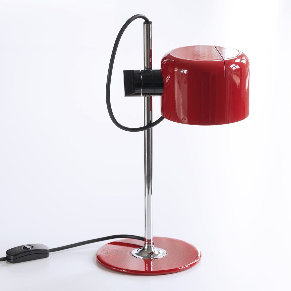 Tischlampe Oluce Mini Coupé Rot