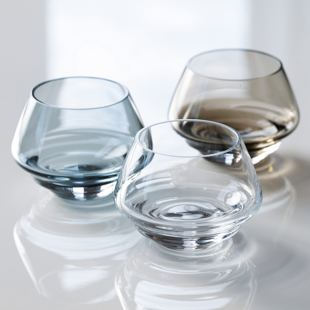 Holmegaard Windlicht FLOW smoke - 2 Holmegaard Windlicht FLOW smoke - 2