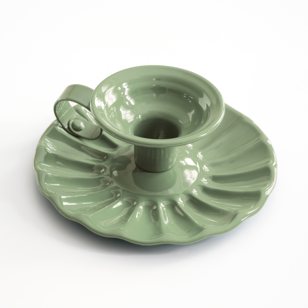 Kerzenhalter aus Aluminium Sage Green Kerzenhalter aus Aluminium Sage Green