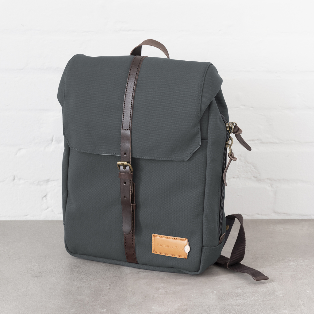 Property Of - 12h-Rucksack "Charlie" Stone Blue Property Of - 12h-Rucksack "Charlie" Stone Blue