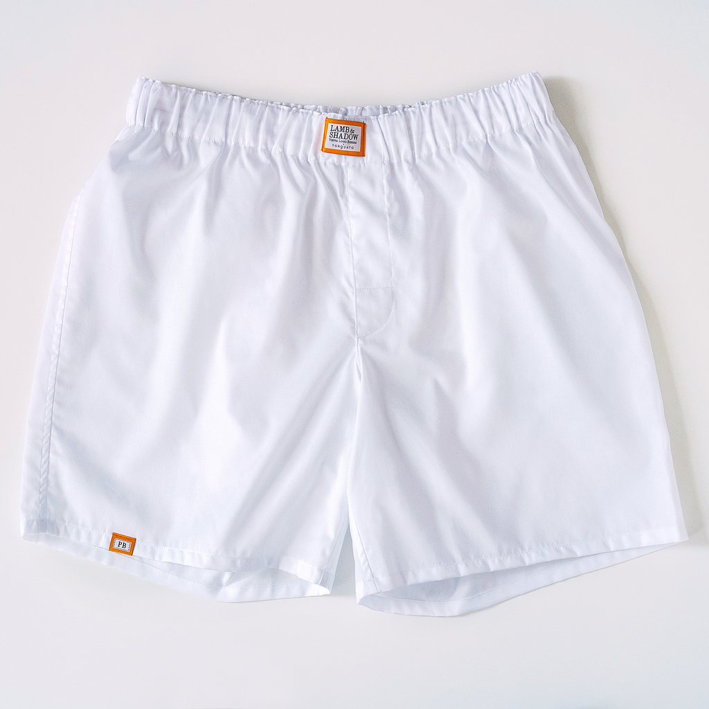 Lamb & Shadow Boxershorts Weiß L Lamb & Shadow Boxershorts Weiß L