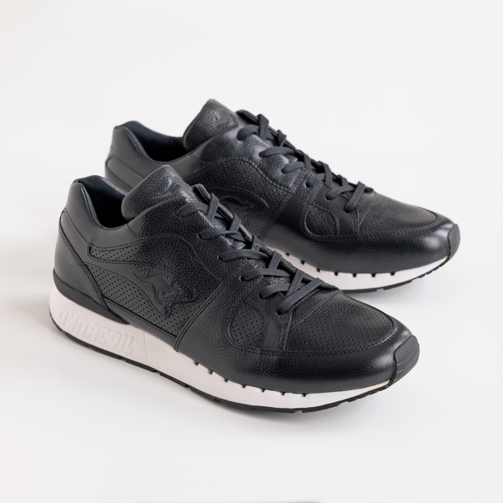 KangaROOS Leder-Sneaker Voltera Coil Black Gr. 45 KangaROOS Leder-Sneaker Voltera Coil Black Gr. 45
